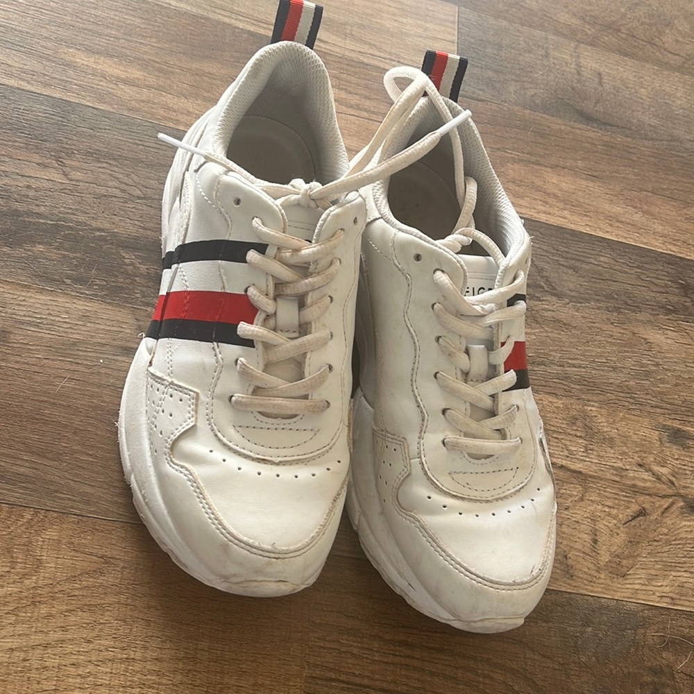 Tommy white vintage shoes!
